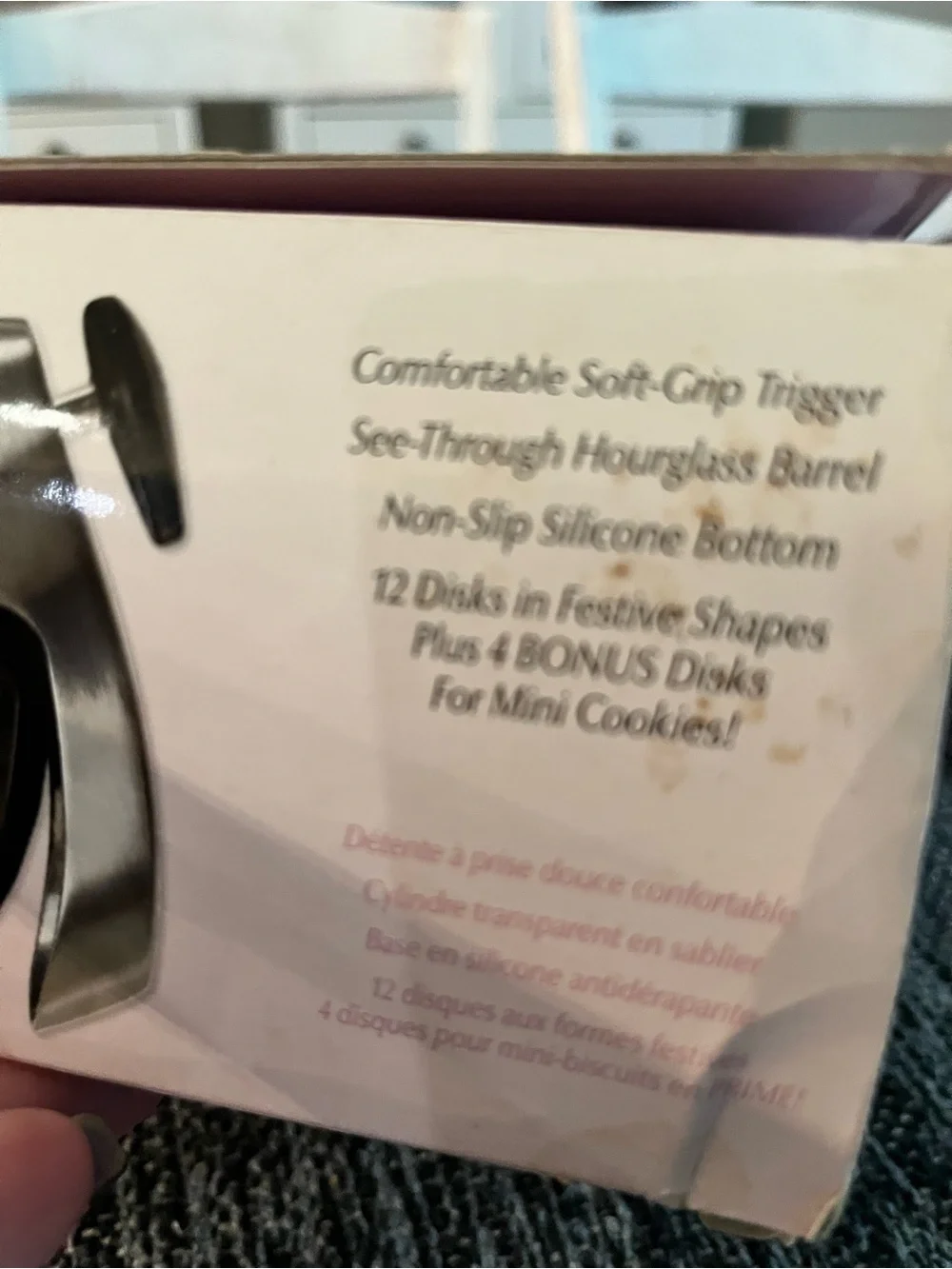 Wilton Cookie Pro Ultra II Cookie Press - Silver and Black in box